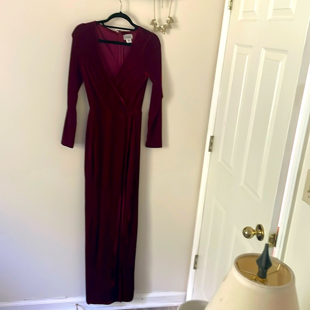 Unique Vintage Velvet Maxi Dress